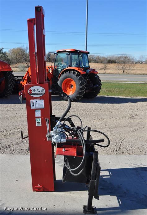 shaver post drive skid steer hydraulic|fence post driver tractor attachment.